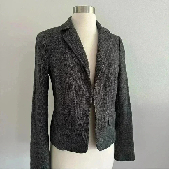 J. Crew Wool Blazer Jacket Sz 4 - Picture 1 of 8